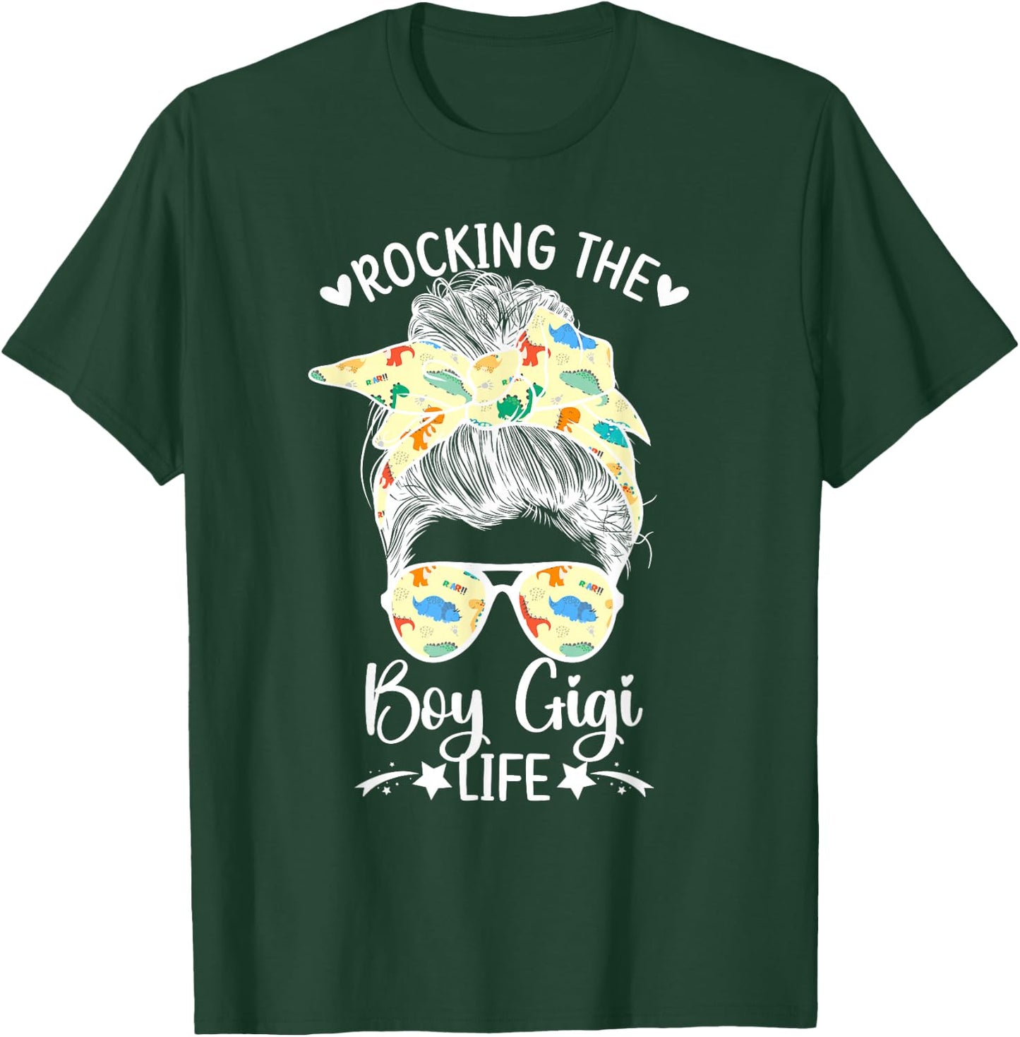 Rocking The Boy Gigi Life Grandma Gigi Of Boys Gigi T-Shirt - T-Shirt | Forest