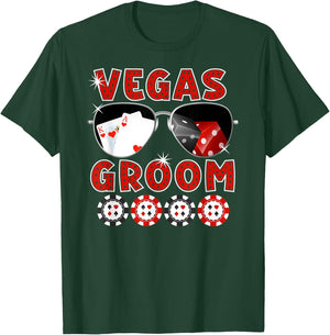 Las Vegas Groom Wedding Bachelor Party Stag Night T-Shirt - T-Shirt | Forest