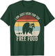 Retro I Am Just Here For The Free Food Raccoon Trash Panda T-Shirt - T-Shirt | Forest