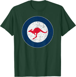 Australian Air Force Roundel Kangaroo T-Shirt - T-Shirt | Forest