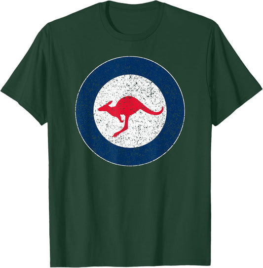 Australian Air Force Roundel Kangaroo T-Shirt - T-Shirt | Forest