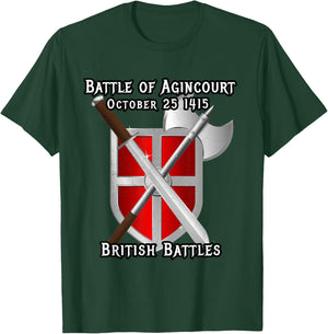 Battle of Agincourt British England Britian Wars History T-Shirt - T-Shirt | Forest