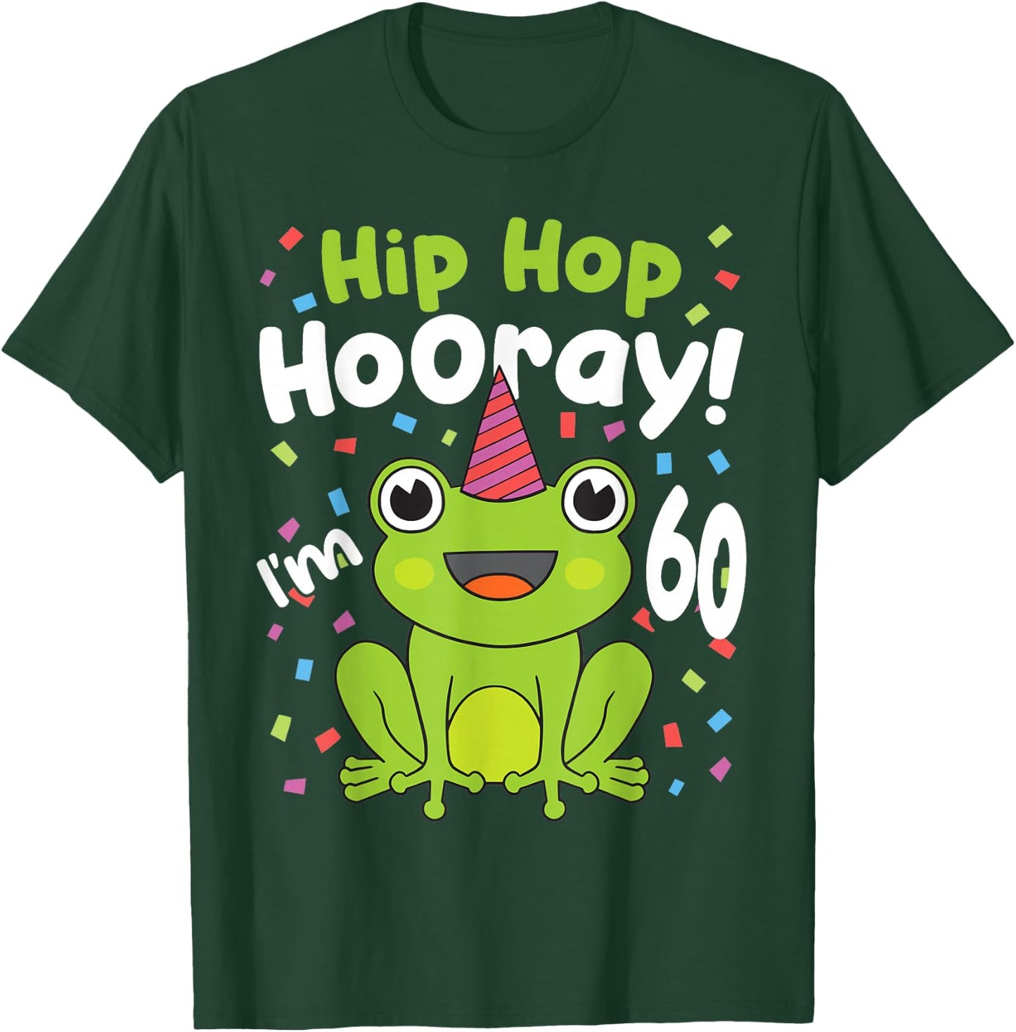 60th Birthday Boy Frog Lover 60 Year Old Funny B-Day T-Shirt - T-Shirt | Forest