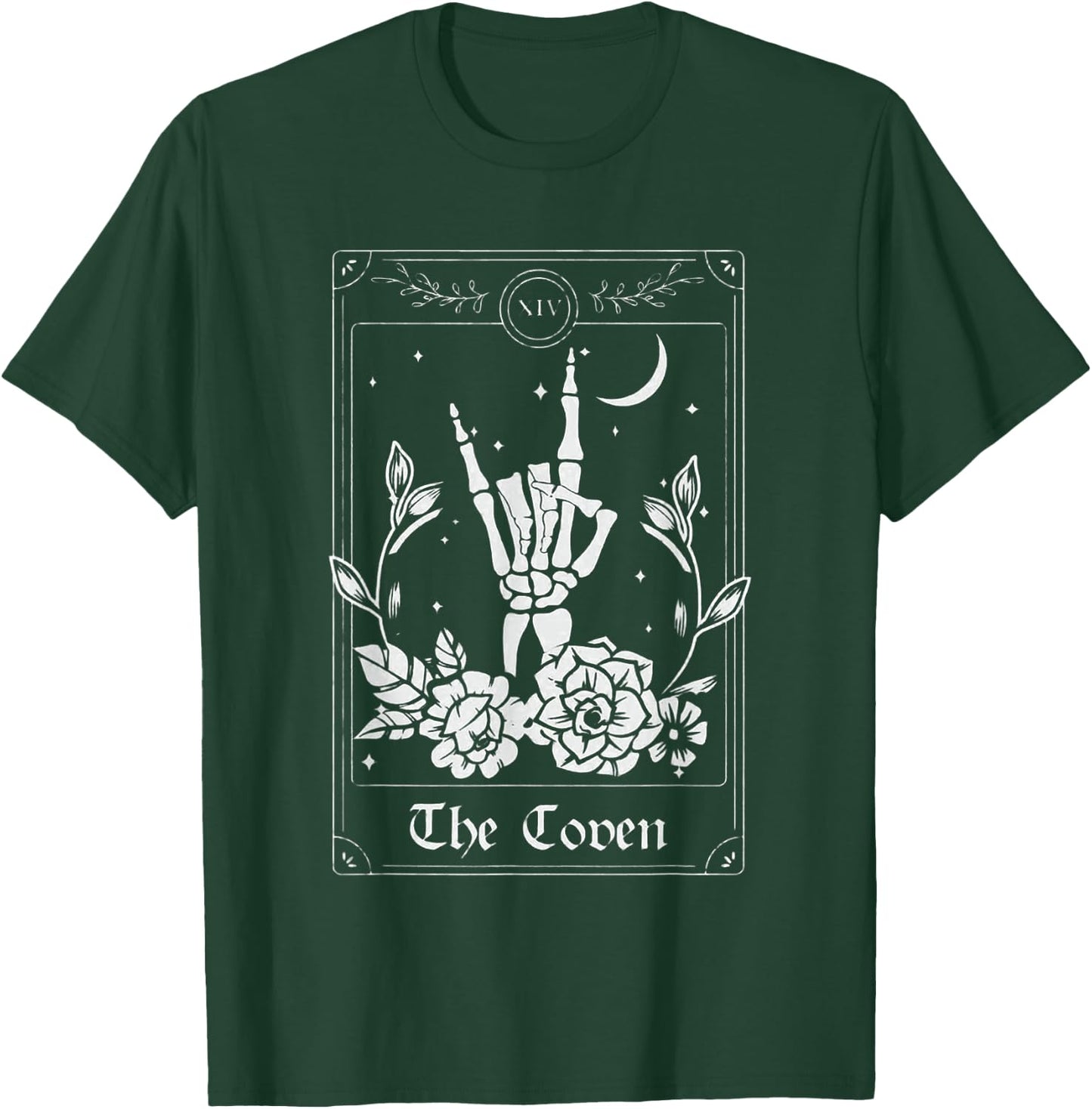 Wedding Tarot Card The Coven Halloween Bachelorette Matching T-Shirt - T-Shirt | Forest