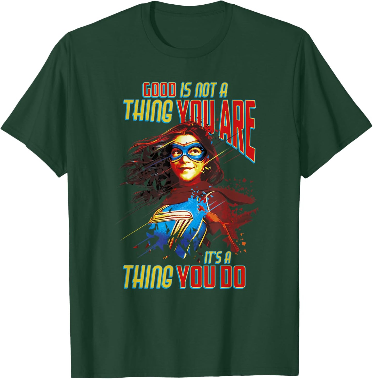 Marvel Ms. Marvel Good Is Not A Thing You Are Quote T-Shirt - T-Shirt | Forest