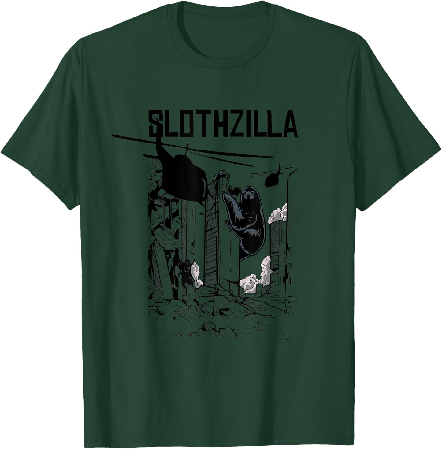 Slothzilla Apocalyptic Parody Sloth Gift Women Kids T-Shirt - T-Shirt | Forest