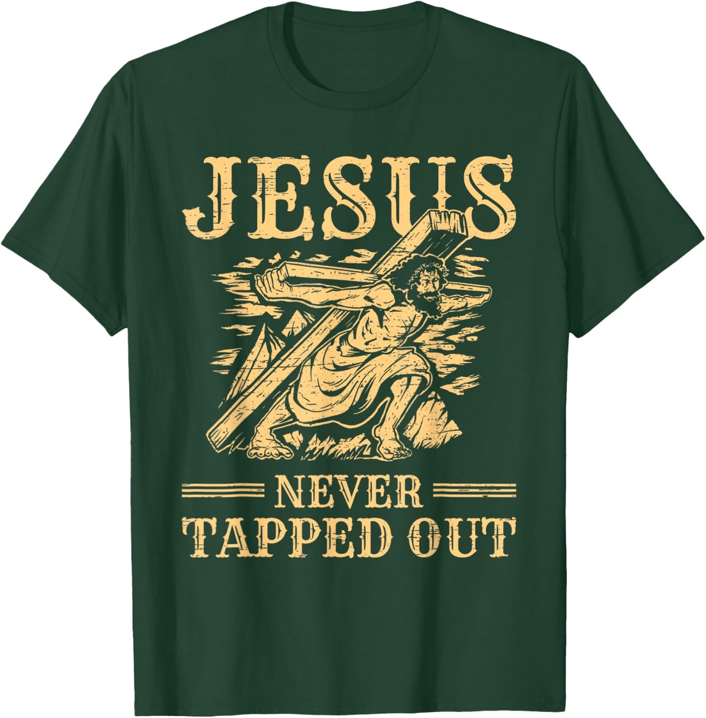 Easter Jesus never Tapped out Resurrection Sunday Rabbit T-Shirt - T-Shirt | Forest