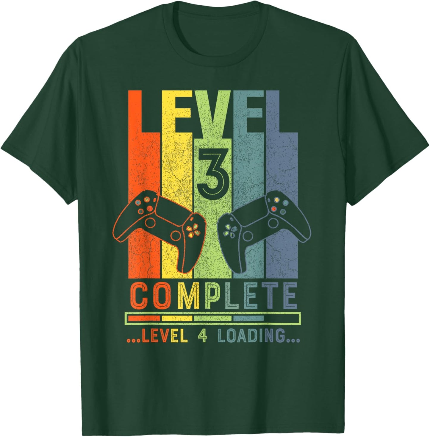 Level 3 Complete Gamer Gift 3 Years Wedding Anniversary T-Shirt - T-Shirt | Forest