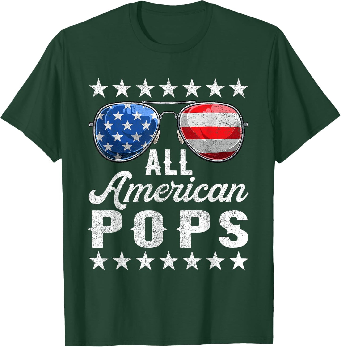 All American Pops Shirts, 4th Of July Matching Outfit Family T-Shirt - T-Shirt | Forest