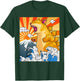 Catzilla Vintage Kawaii Cute Cat Art Japanese Sunset T-Shirt - T-Shirt | Forest