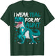 Ovarian Cancer Dinosaur Shirts, I Wear Teal For My Aunt Boys T-Shirt - T-Shirt | Forest