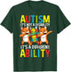 Autism Awareness It's A Different Ability Dabbing Fox T-Shirt - T-Shirt | Forest