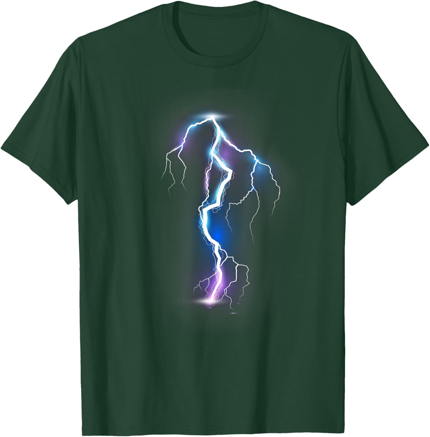 Lightning Lightning Strike Thunderstorm Power Storm T-Shirt - T-Shirt | Forest