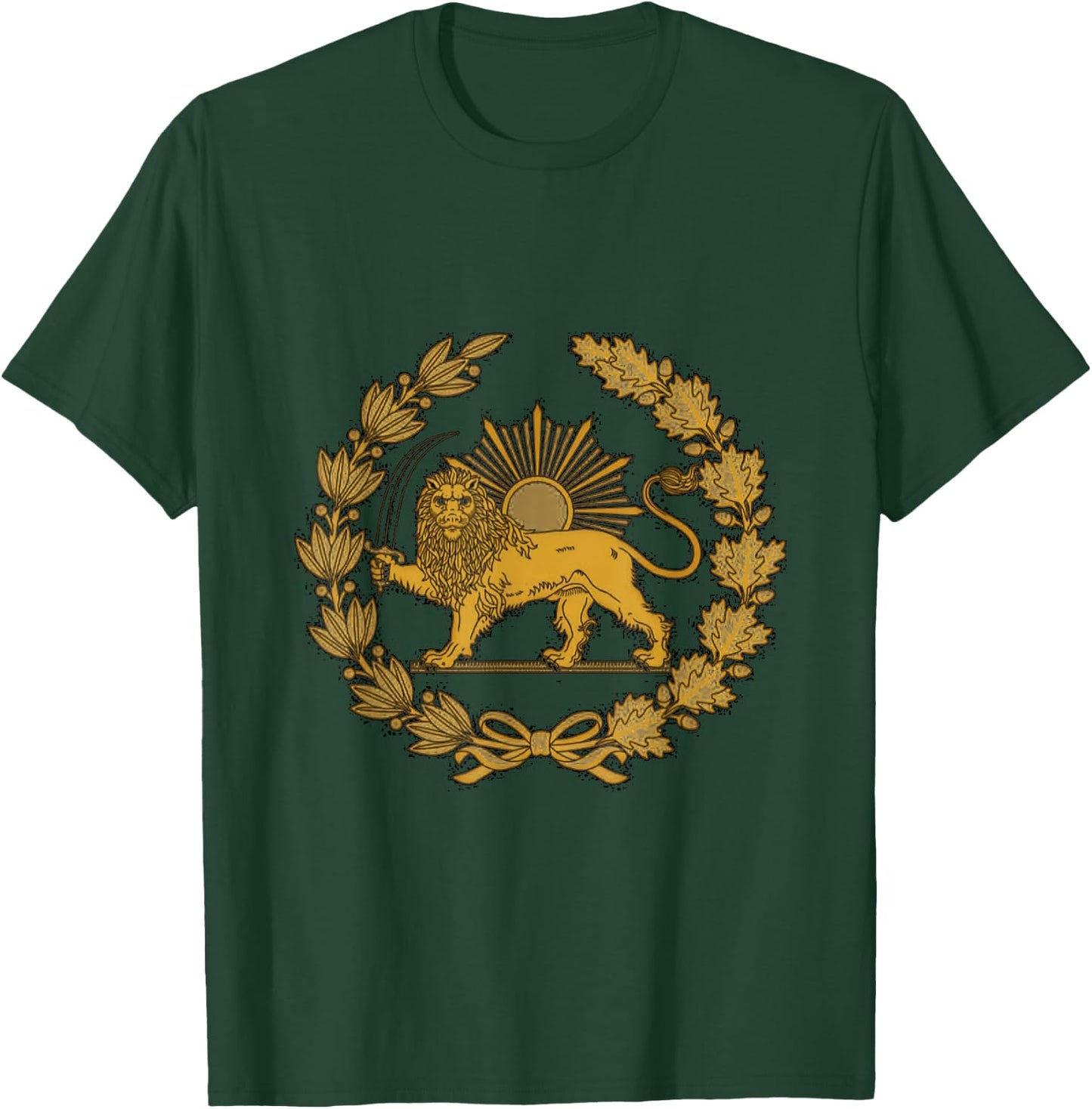 Shir o Khorshid, Lion and Sun, Symbol of Persia T-Shirt - T-Shirt | Forest