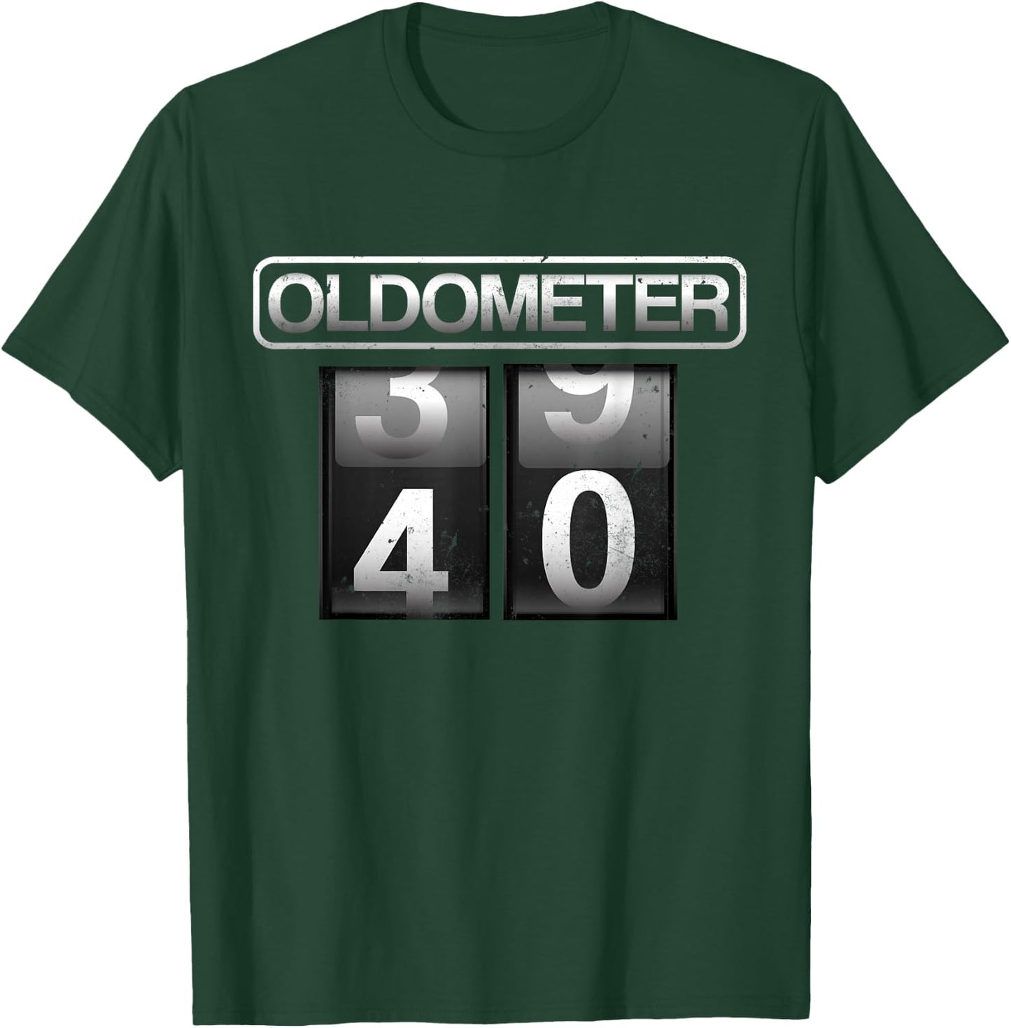 Odometer Funny 40th Birthday Party Gift 40 yrs Old Joke Cars T-Shirt - T-Shirt | Forest