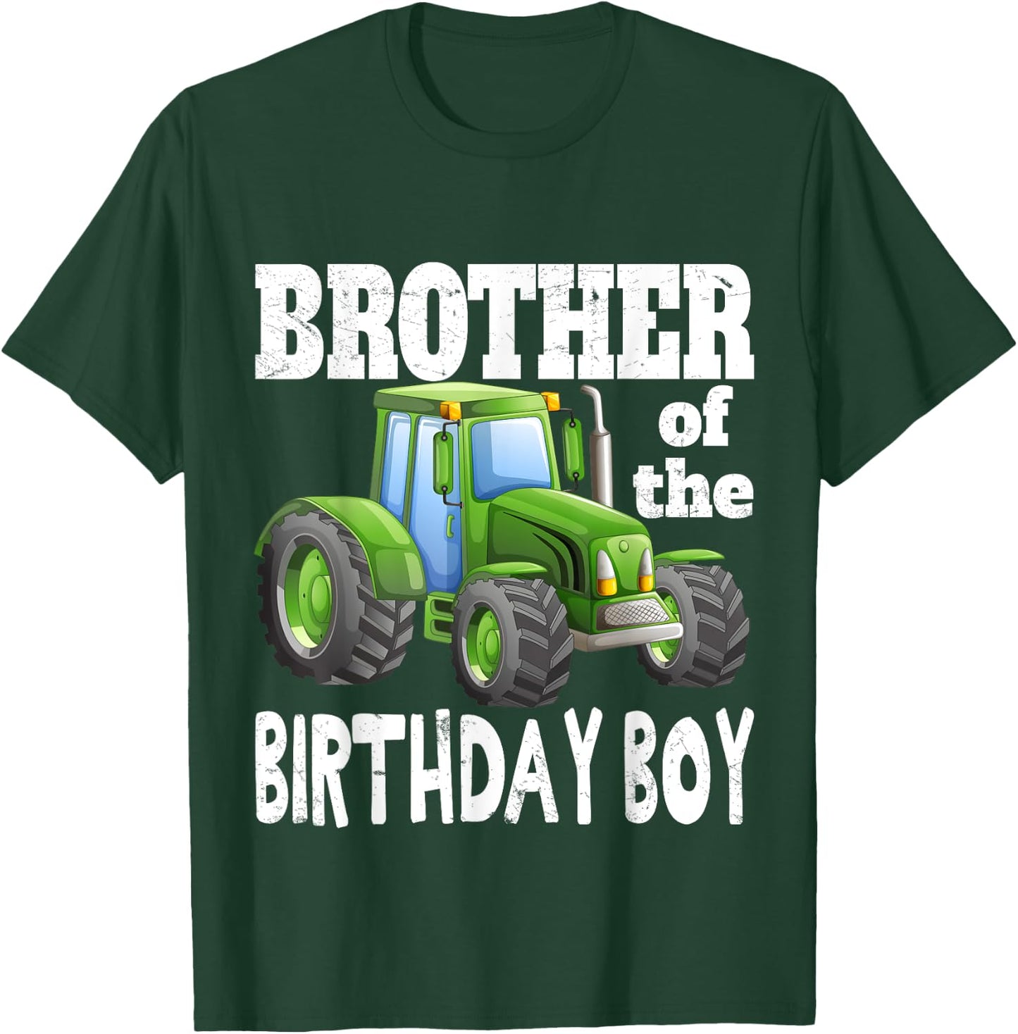 Brother of Birthday Boy Kids Farm Tractor Party Shirt Idea T-Shirt - T-Shirt | Forest