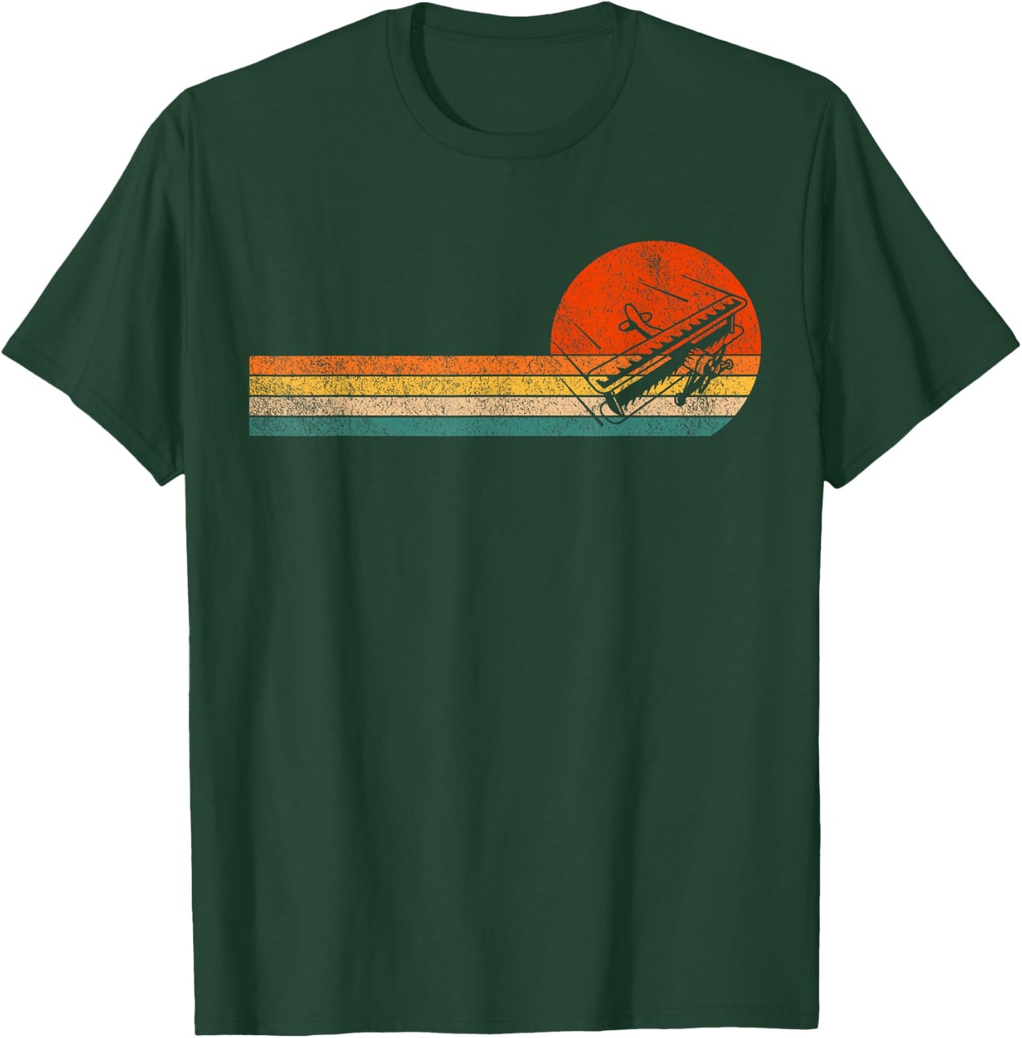 Funny RC Plane Model Airplane Pilot RC Airplane Retro T-Shirt - T-Shirt | Forest