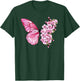 Beautiful Butterfly Flower Mix - Pink Japanese Cherry T-Shirt - T-Shirt | Forest