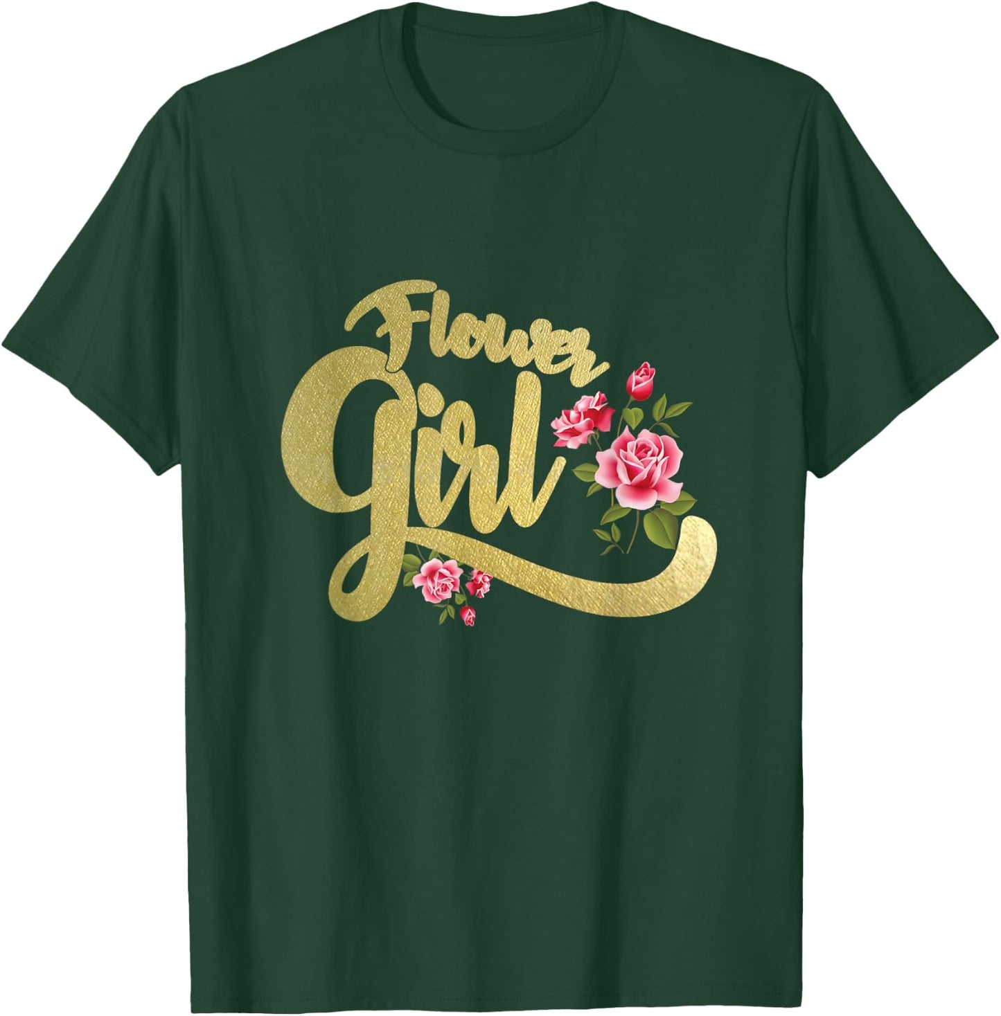 Flower Girl , Bride Groom Wedding Party Gift T-Shirt - T-Shirt | Forest