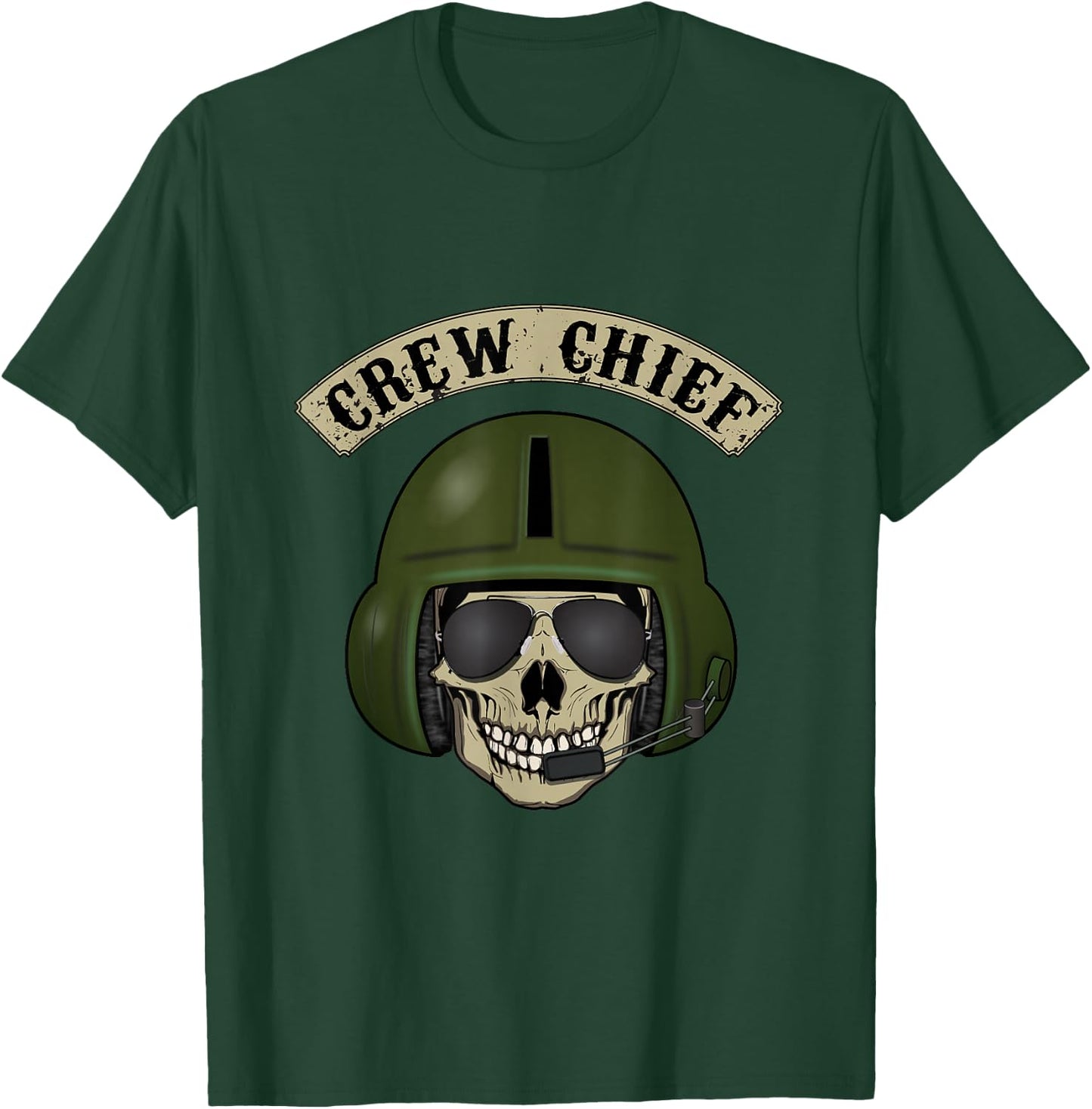 Helicopter Crew Chief T shirt - great Gift T-Shirt - T-Shirt | Forest