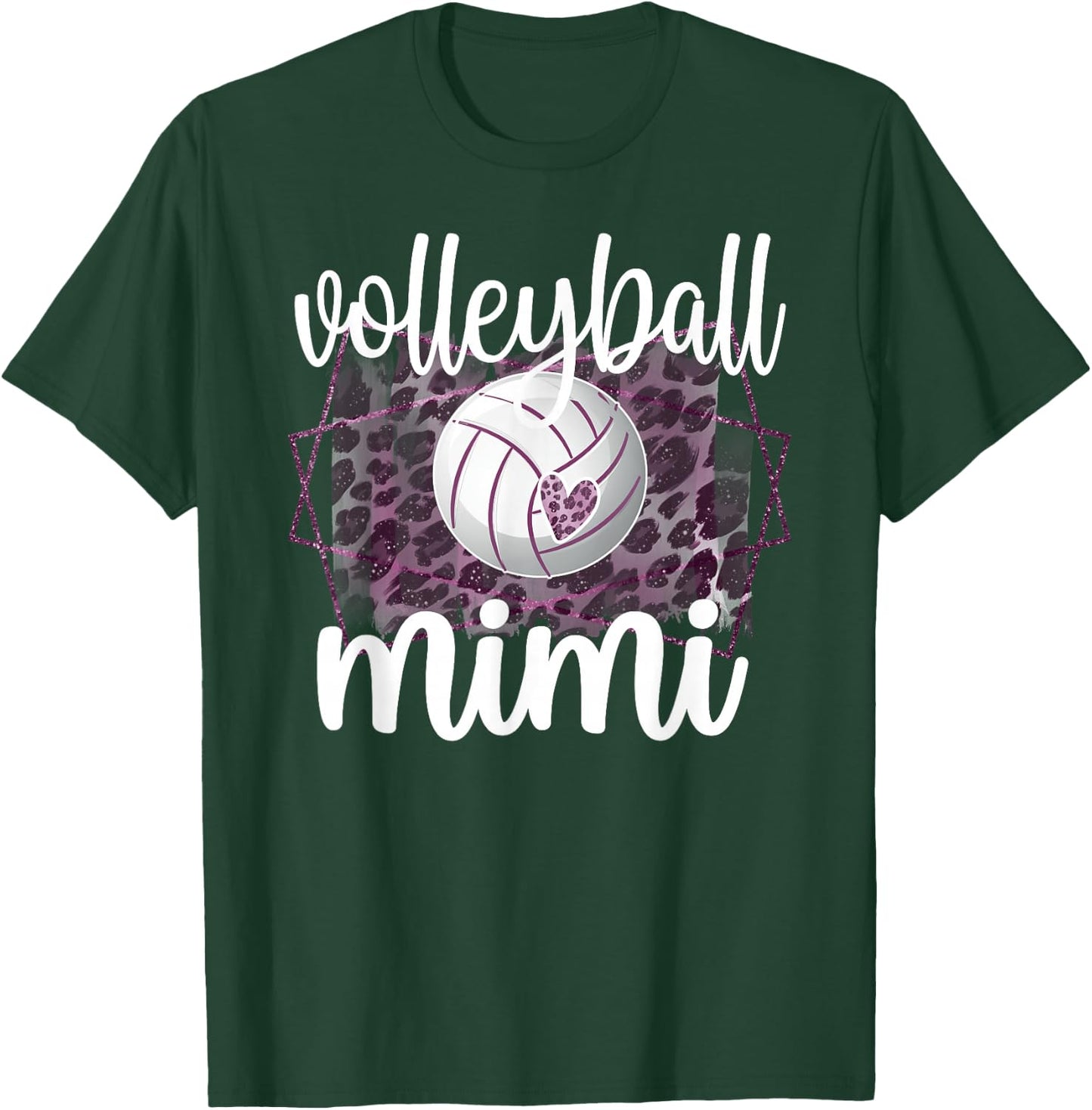 Volleyball Mimi Grandma Of Volleyball Player Mimi T-Shirt - T-Shirt | Forest
