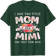 Two titles mom mimi rock for mothers day christmas birthday T-Shirt - T-Shirt | Forest