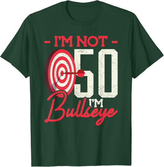 50th Birthday Dart Player 50 Years Darts T-Shirt - T-Shirt | Forest