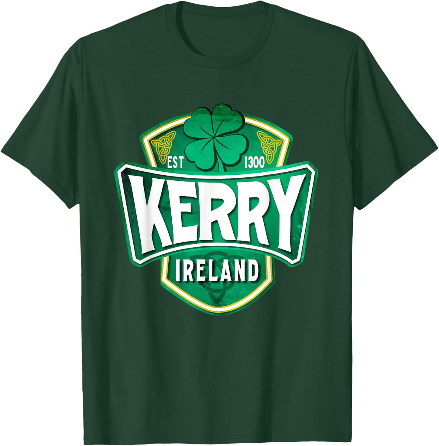 County Kerry Ireland Irish Gaelic Football Hurling Badge T-Shirt - T-Shirt | Forest
