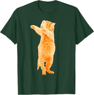 Dabbing Cat Kitten Fun Dab Dance Kitty Fun Gift T-Shirt - T-Shirt | Forest