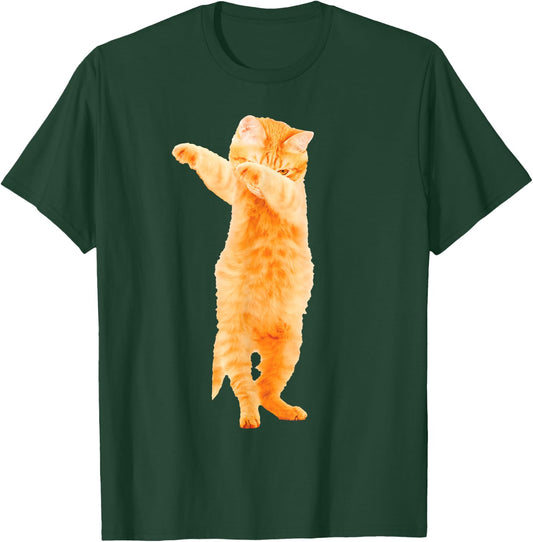 Dabbing Cat Kitten Fun Dab Dance Kitty Fun Gift T-Shirt - T-Shirt | Forest