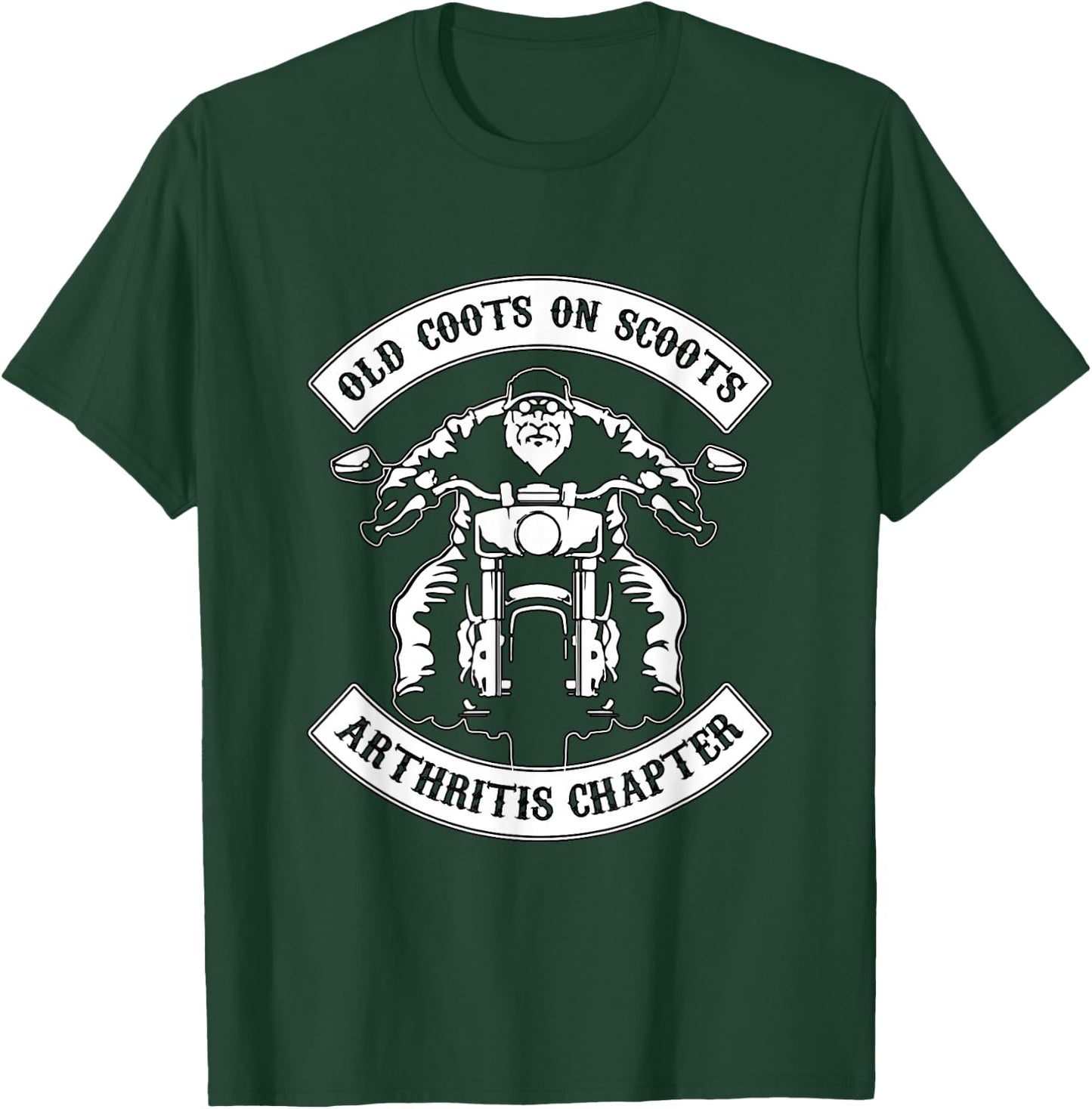 Old Coots On Scoots Arthritis Chapter for bikers T-Shirt - T-Shirt | Forest