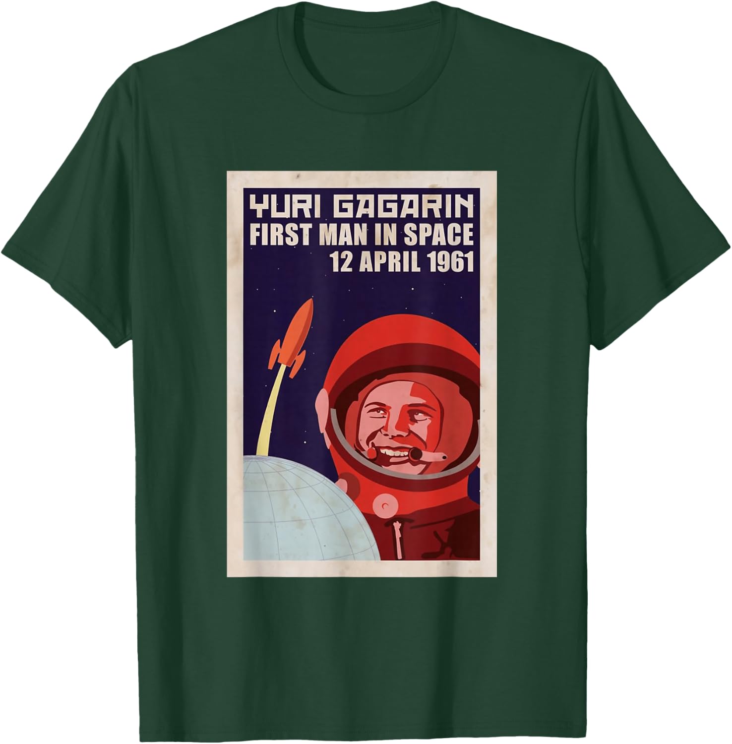 USSR CCCP Astronaut Yuri Gagarin T-Shirt - T-Shirt | Forest