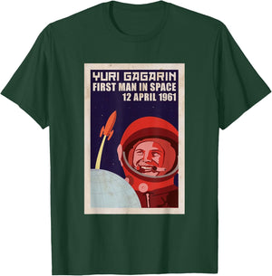 USSR CCCP Astronaut Yuri Gagarin T-Shirt - T-Shirt | Forest