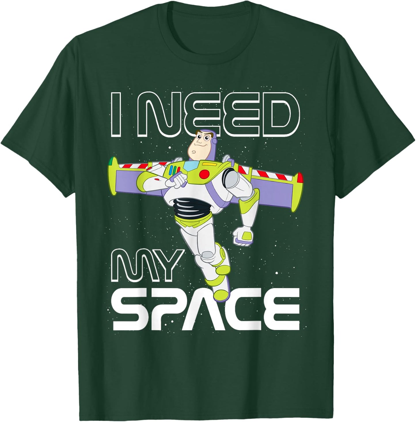 Disney Pixar Toy Story Buzz Lightyear I Need My Space Logo T-Shirt - T-Shirt | Forest