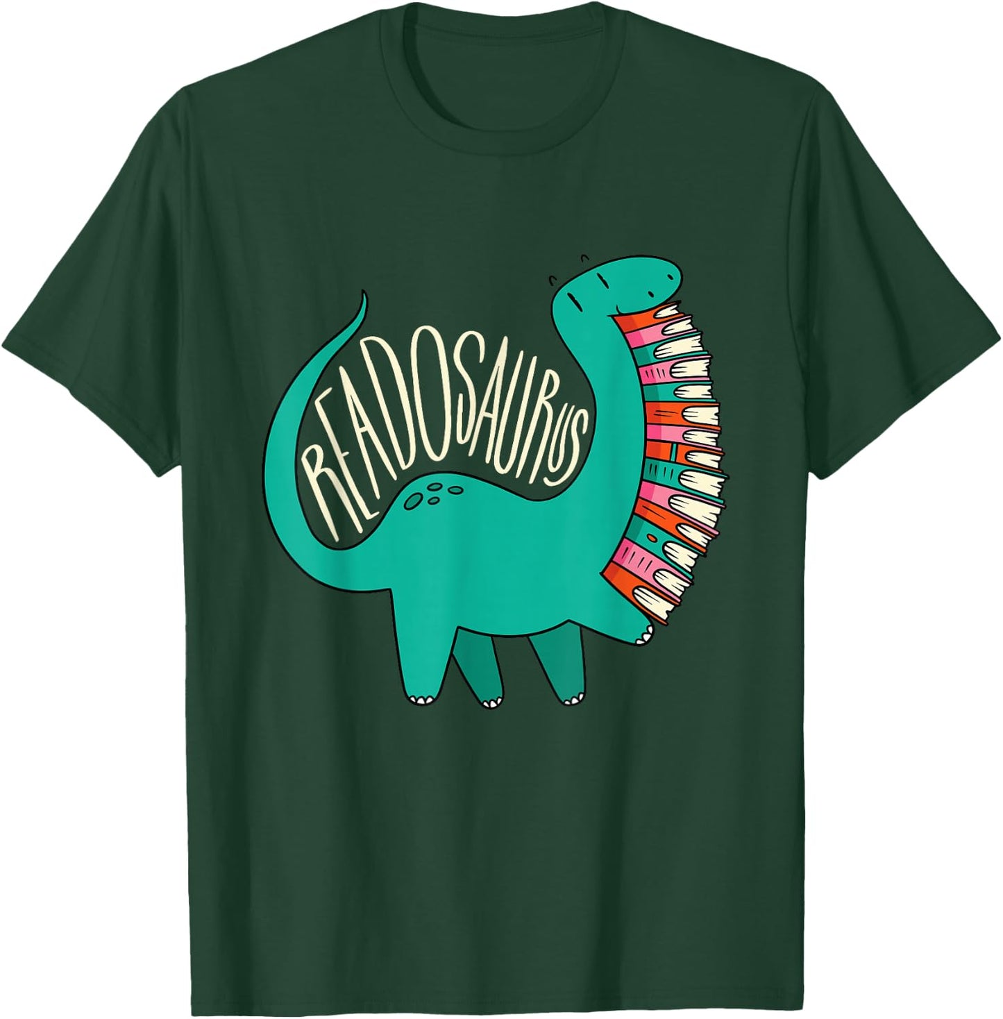Dinosaur Readosaurus, Books T-Shirt - T-Shirt | Forest