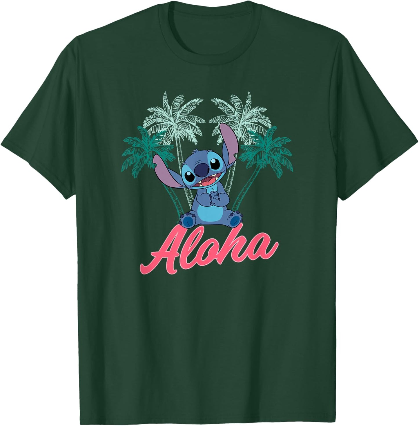 Lilo & Stitch - Aloha T-Shirt - T-Shirt | Forest