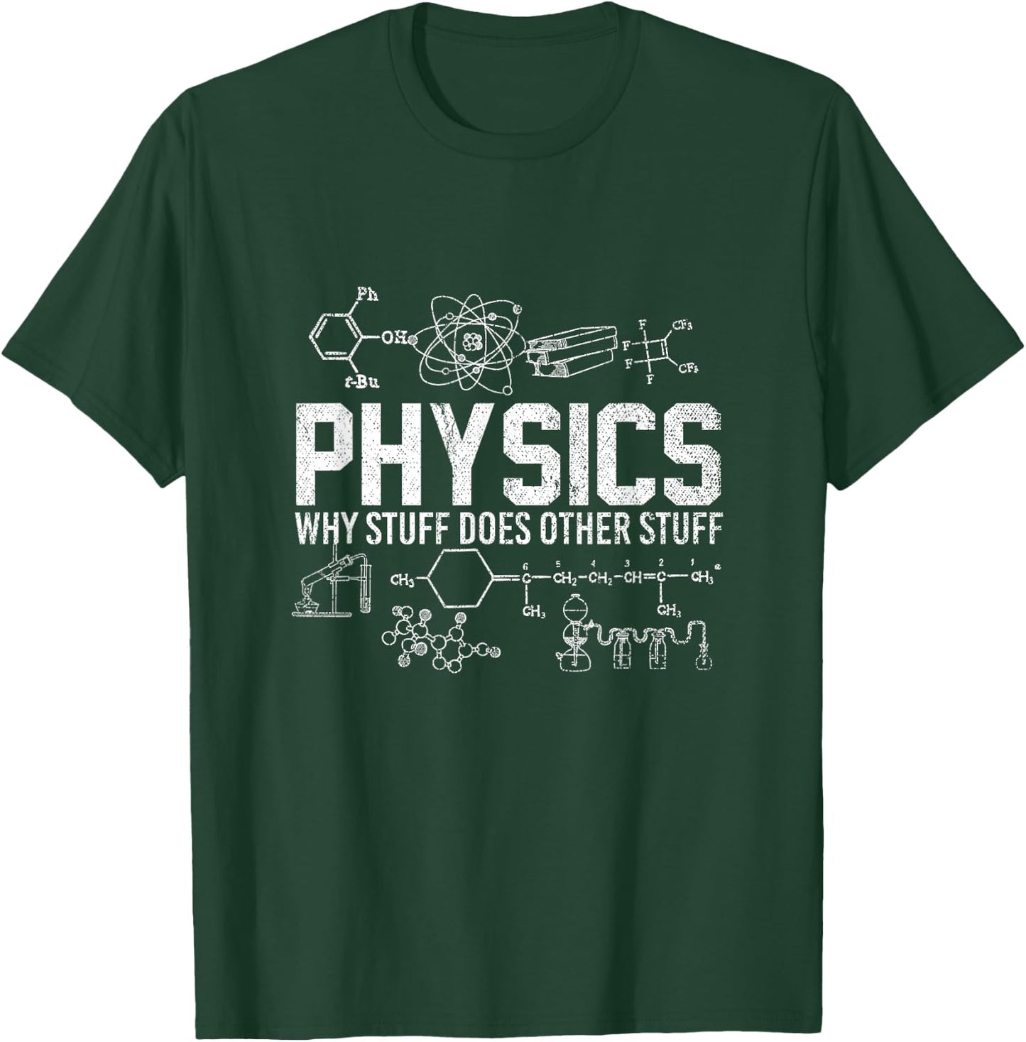 Funny Scientist Physicist Professor Grad Student Physics T-Shirt - T-Shirt | Forest