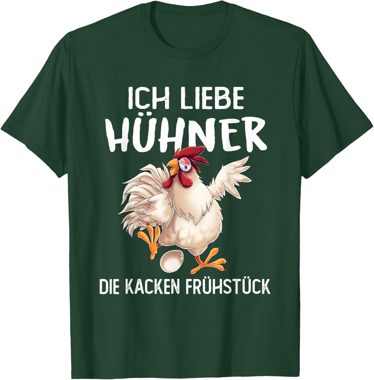Ich Liebe Hühner Die Kacken Breakfast Farm Farmer T-Shirt - T-Shirt | Forest