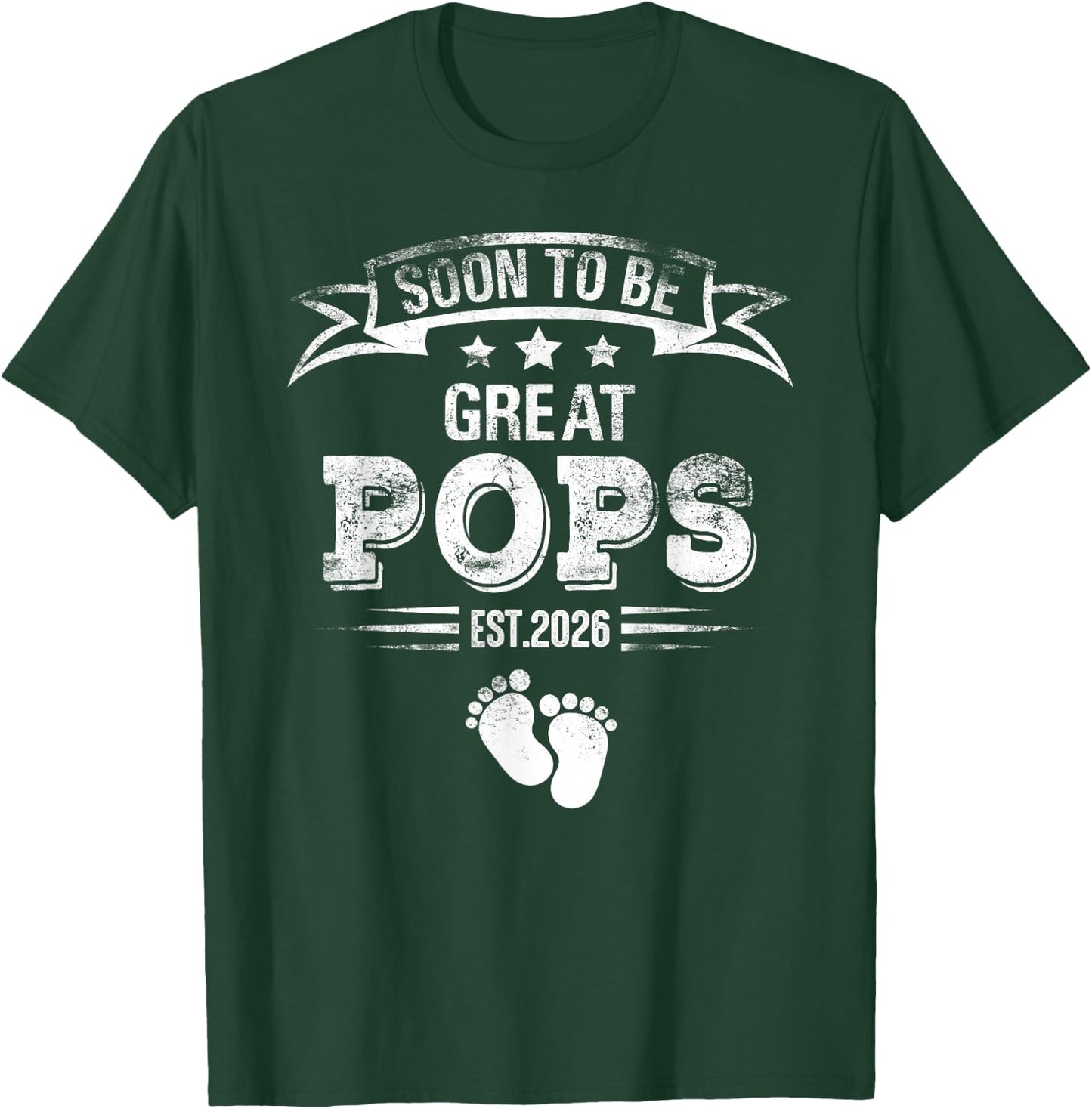 Soon to be great Pops est. 2026 Expecting Father T-Shirt - T-Shirt | Forest