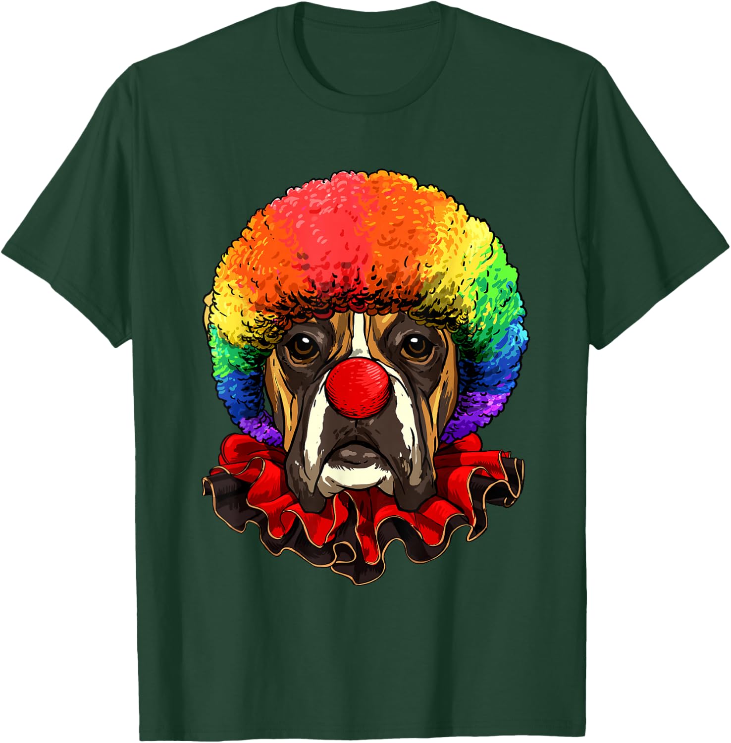 Boxer Clown Boxer Dog Circus T-Shirt - T-Shirt | Forest