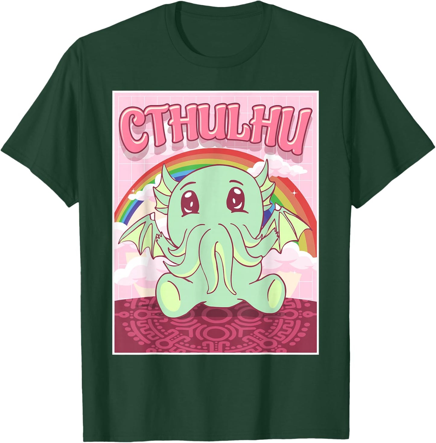 Kawaii Cthulhu Necronomicon Cute Cthulhu Monster T-Shirt - T-Shirt | Forest