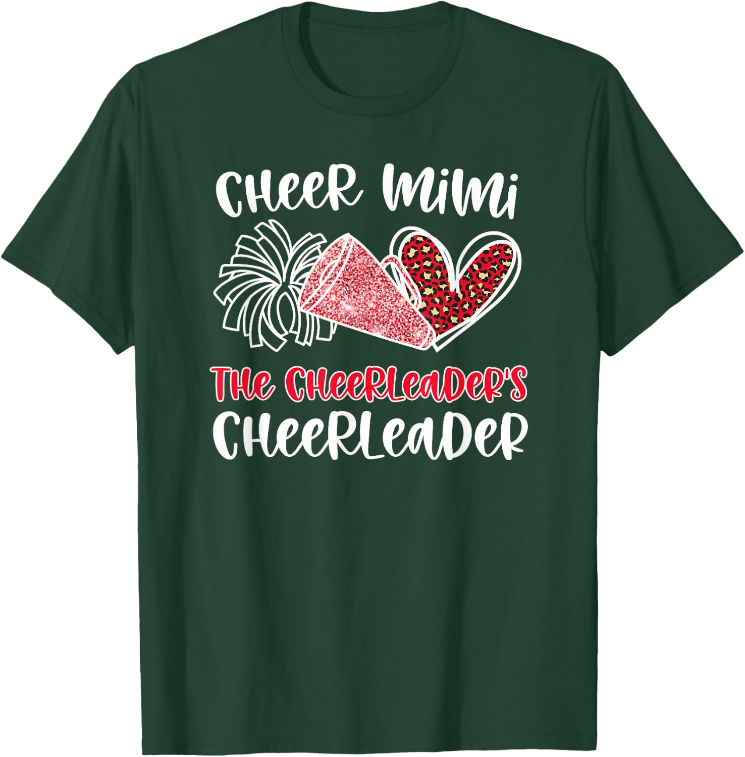 Cheer Mimi Cheerleader Mimi Grandma Of A Cheerleader Mimi T-Shirt - T-Shirt | Forest