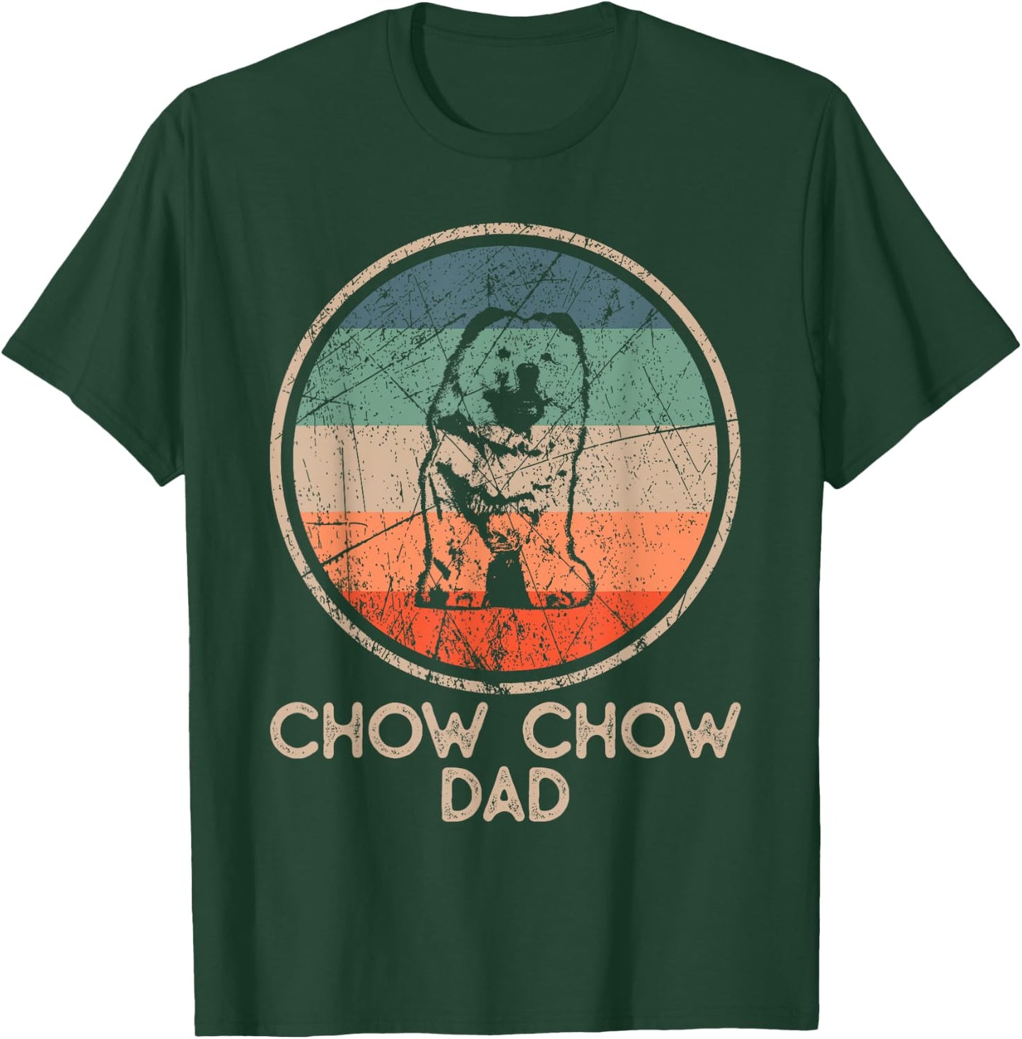 Chow Chow Dog - Vintage Chow Chow Dad Women T-Shirt - T-Shirt | Forest