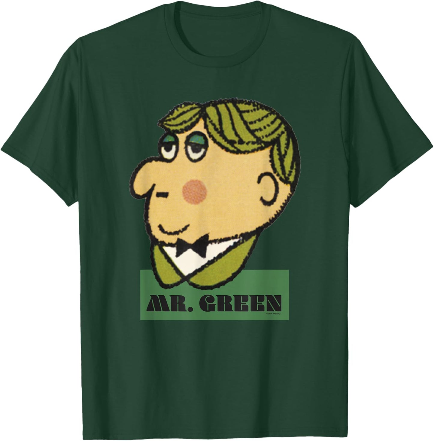 Clue Halloween Mr. Green Big Face T-Shirt - T-Shirt | Forest