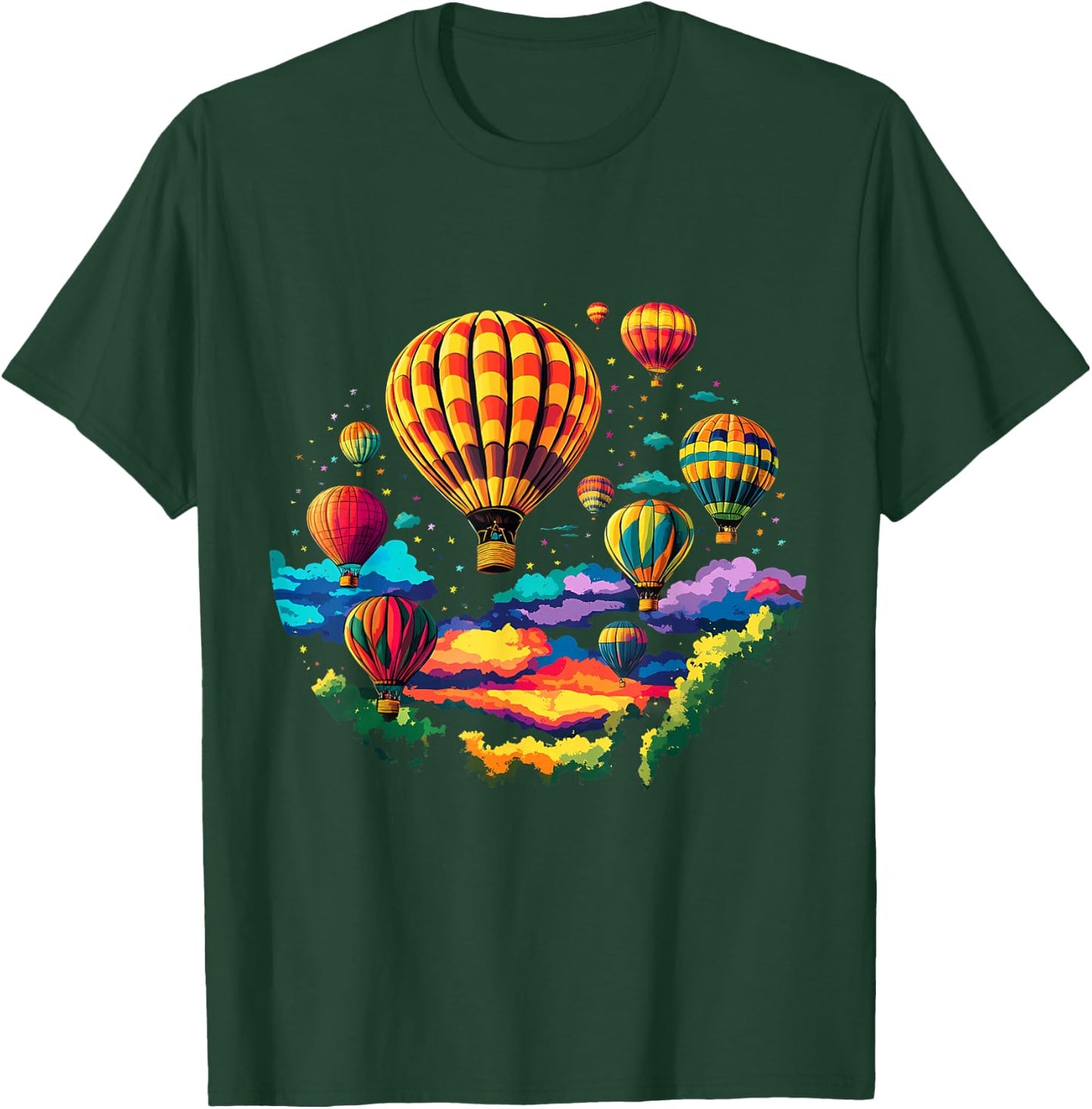 Hot Air Balloon Ride Festival Hot Air Ballooning T-Shirt - T-Shirt | Forest