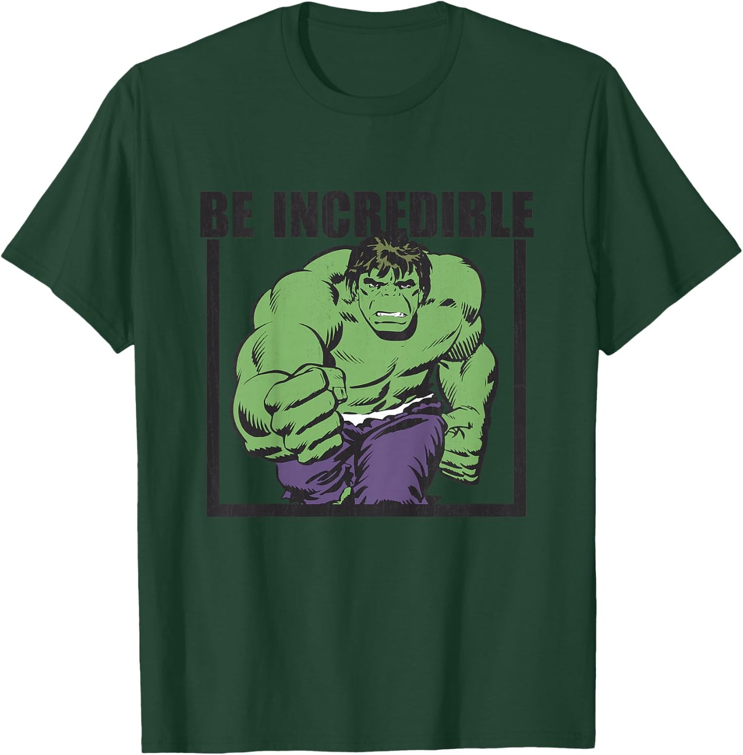 Kids Marvel Hulk Be Incredible Vintage Kids Graphic T-Shirt - T-Shirt | Forest