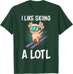 I like Skiing a lotl Ski instructor Ski Ski T-Shirt - T-Shirt | Forest