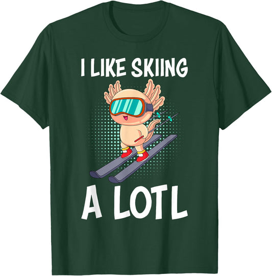 I like Skiing a lotl Ski instructor Ski Ski T-Shirt - T-Shirt | Forest