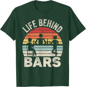Vintage Retro Life Behind Bars Bartender T-Shirt - T-Shirt | Forest