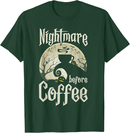 Cute Nightmare Before Coffee Halloween Shirt Funny Mug Gift T-Shirt - T-Shirt | Forest